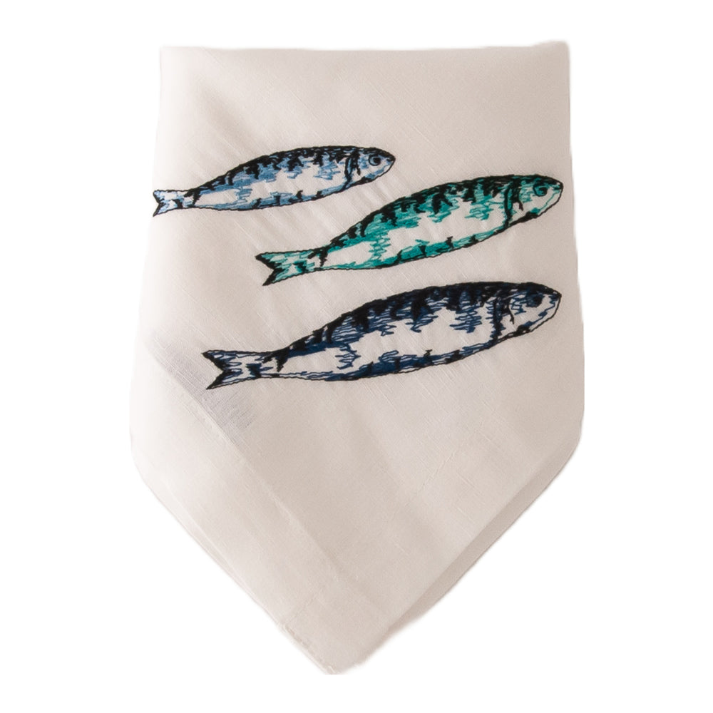 Serviette Sardinen