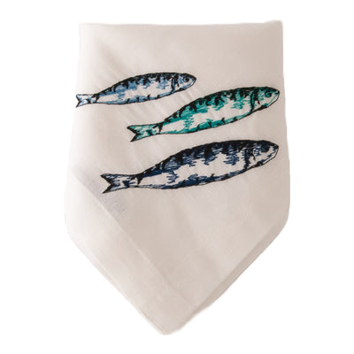 Serviette Sardinen
