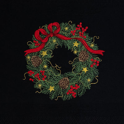 Geschirrtuch Weihnachtskranz