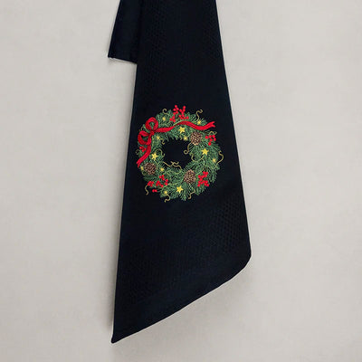Geschirrtuch Weihnachtskranz