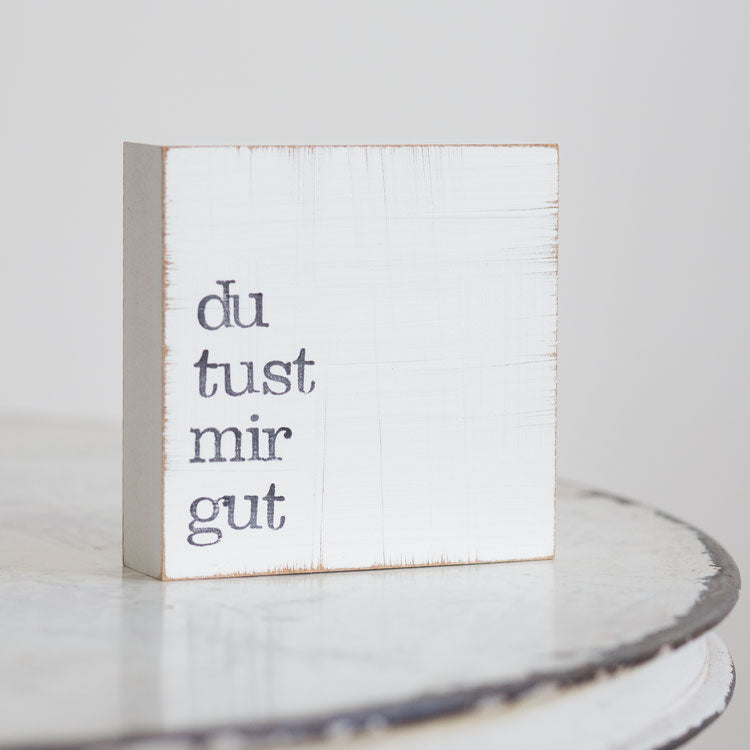 Textplatte "du tust mir gut" 10x10cm, iopla