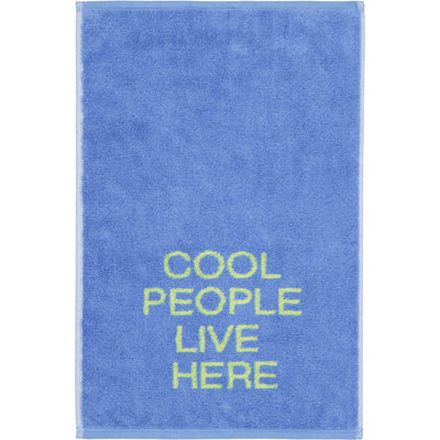 Gästetuch "cool people live here"