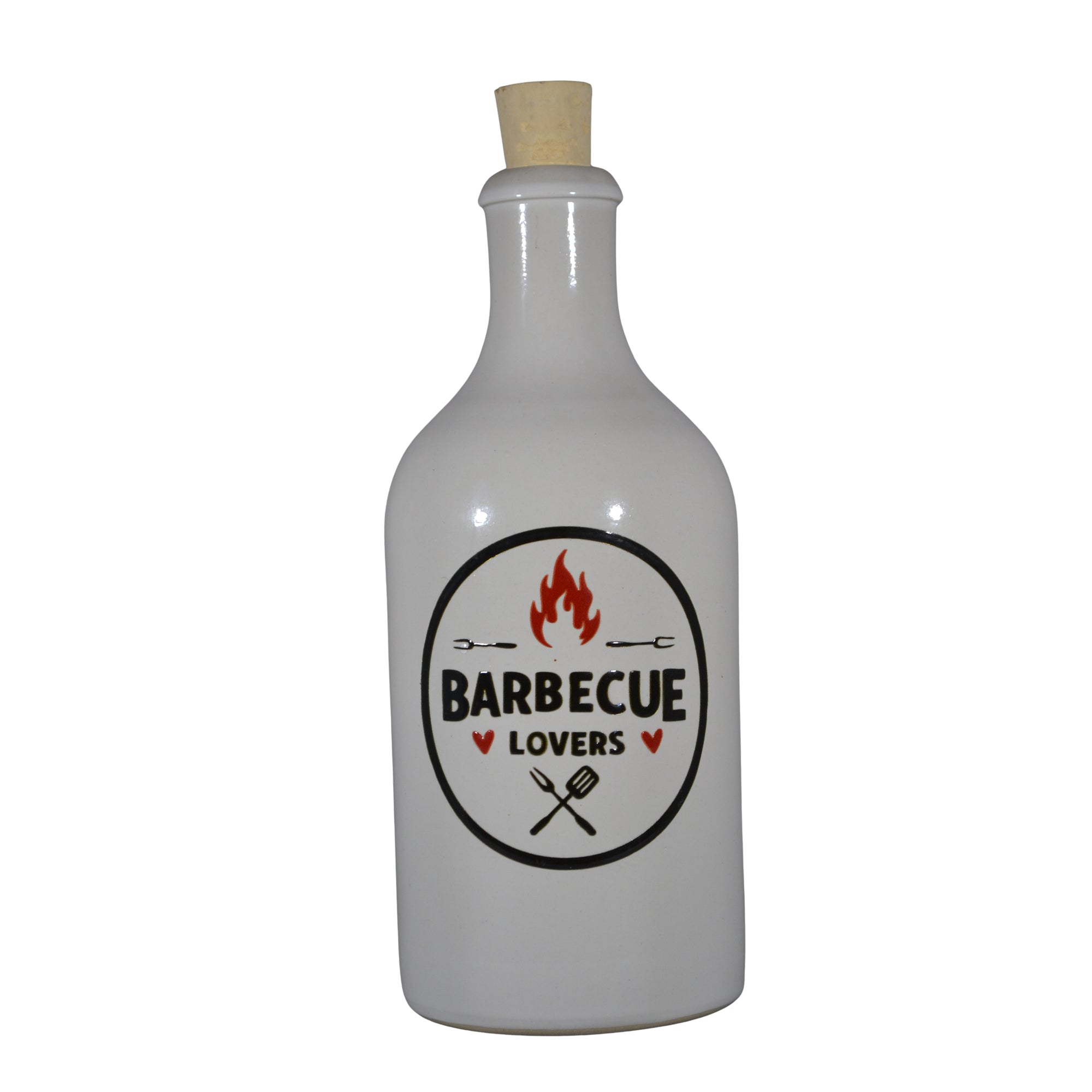 Keramikflasche für Olivenöl "BBQ Lovers"