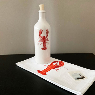 Keramikflaschen für Olivenöl, "Lobster"