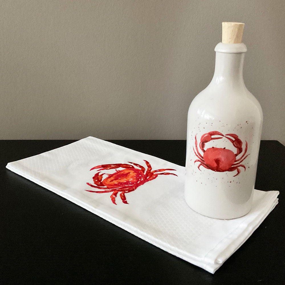 Keramikflaschen für Olivenöl, "Crab"
