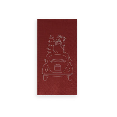 Papierservietten rot, "Xmas Express"