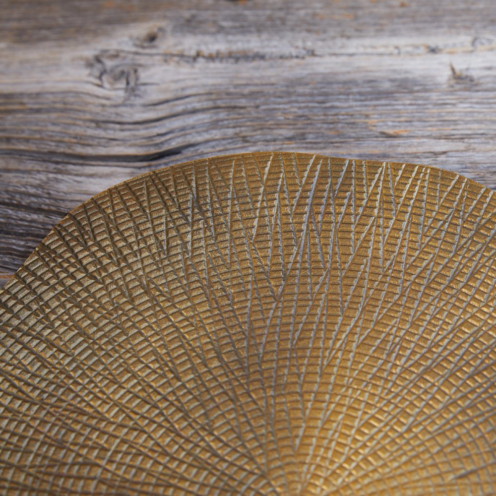 Tablett / Platzteller mit Struktur, "Gold", Lifestyle