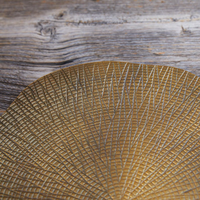 Tablett / Platzteller mit Struktur, "Gold", Lifestyle