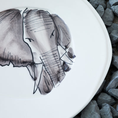 Essteller "Elefant", Handarbeit aus Italien
