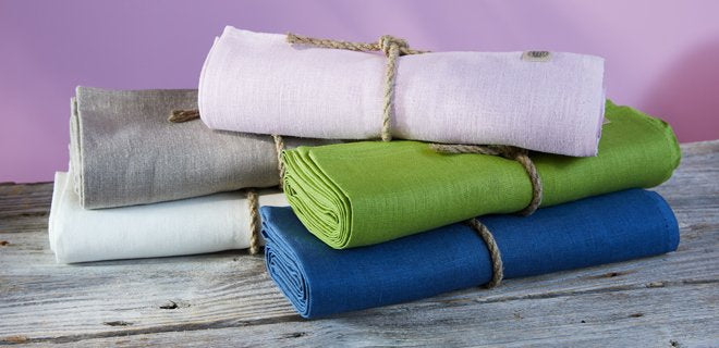 Tischdecke, Classic, mittelblau/denimblau , Lovely Linen, 150x300,  Leinen