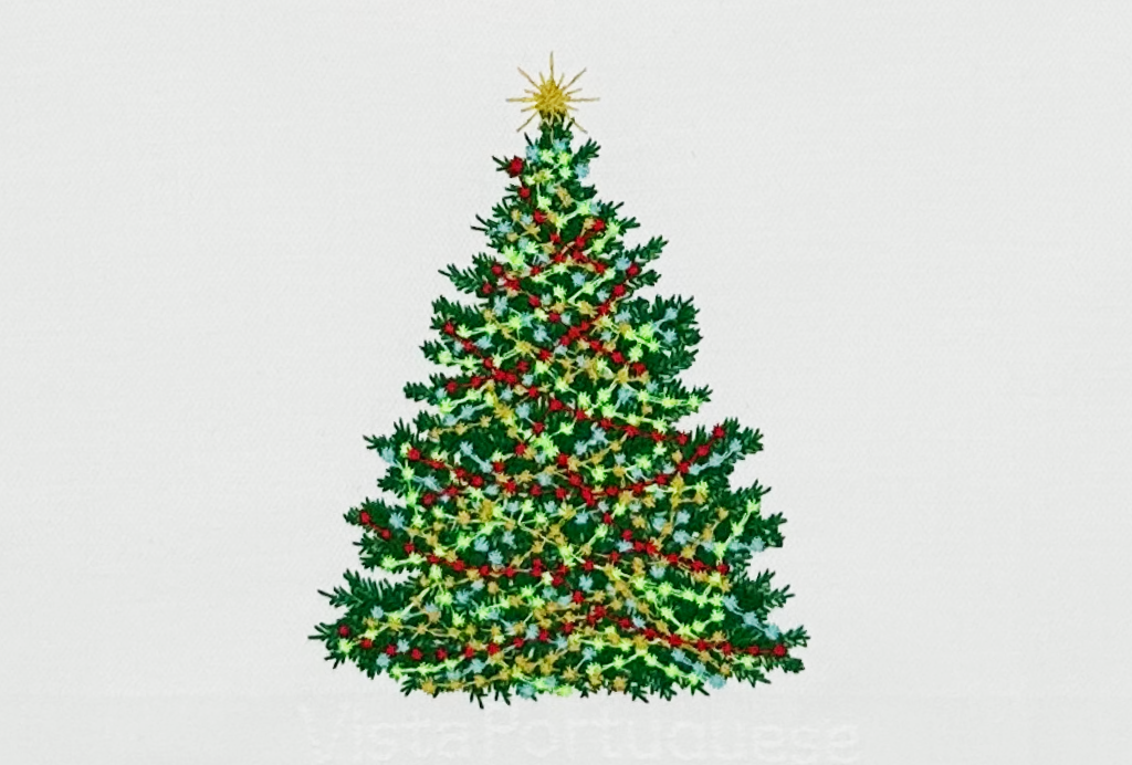 Geschirrtuch Weihnachtsbaum, weiß