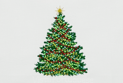 Geschirrtuch Weihnachtsbaum, weiß