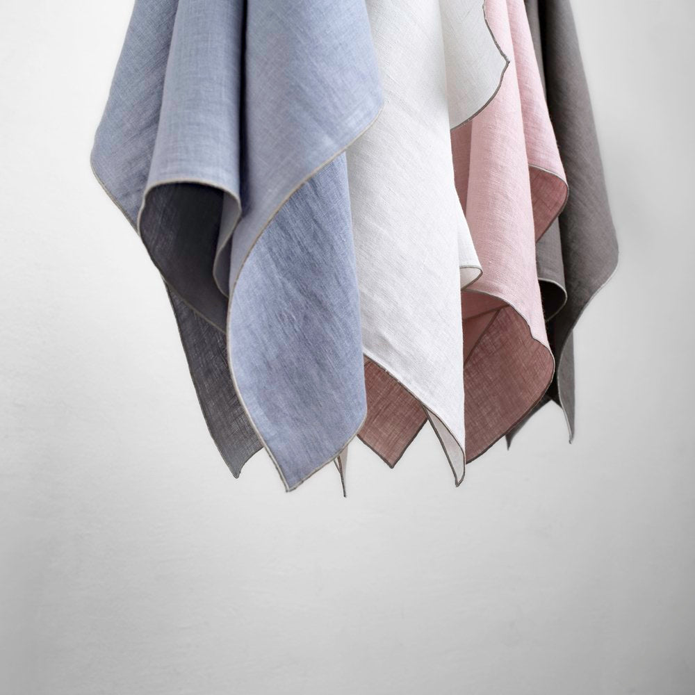 Serviette, Leinen, "Vilnia", Erika Vaitkute, weiß