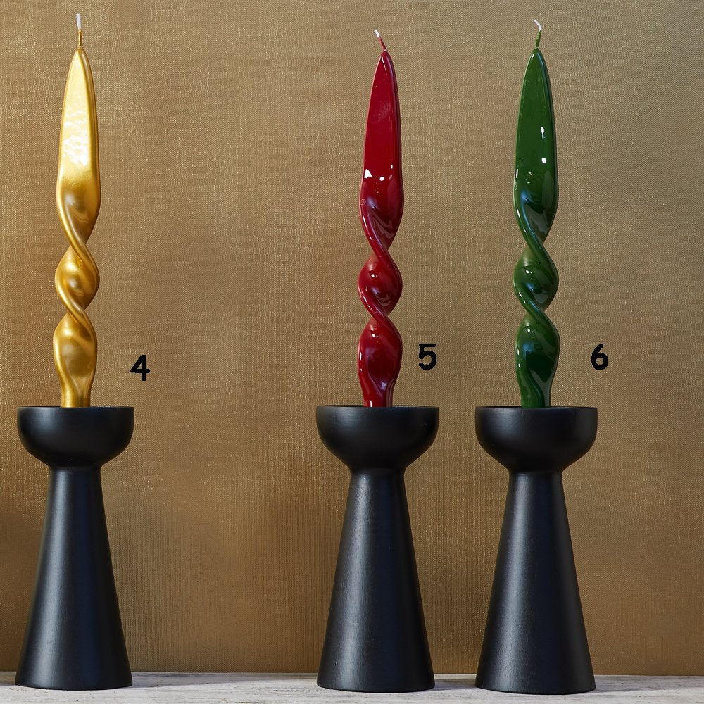 Twisted Candle von Graziani, "bordeaux"