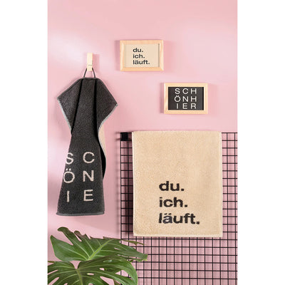 Gästetuch "schön hier" 