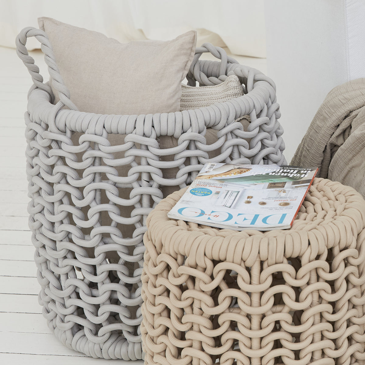 Strickkorb| Grau