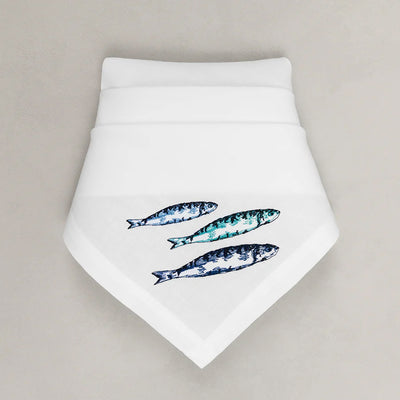 Serviette Sardinen