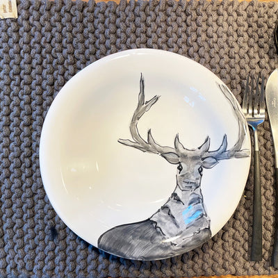 4 Essteller "Cervo", "Hirsch", Virginia Casa, Italien