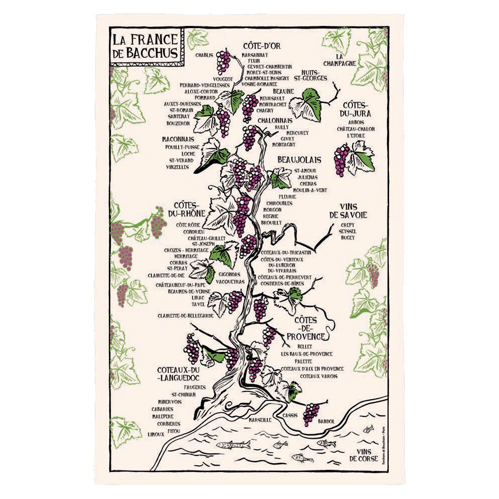 Geschirrtuch “Weinland Frankreich”